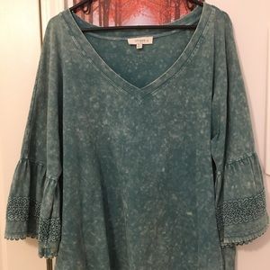 Umgee Blue/Green Dress Top